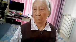 Grey Chinese Grannie Gets Trained
